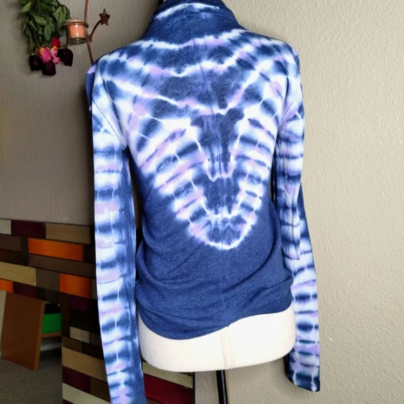 Free People Tie Dye Long Sleeve Mock Neck Top - Picture 3 of 9